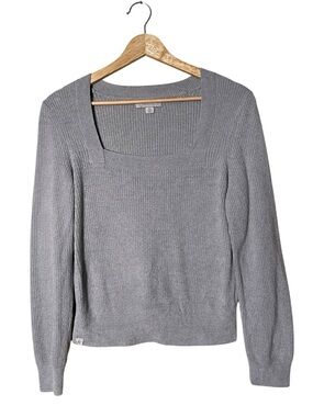 Barefoot Dreams CozyChic Ultra Lite Ribbed Top Light Gray